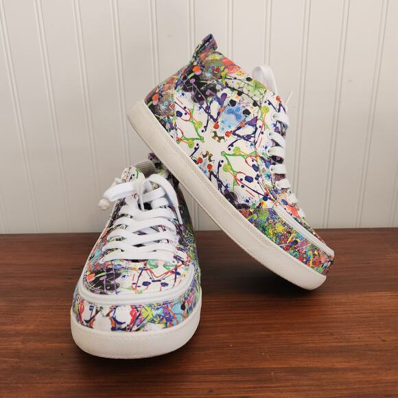 Billy Size 6W Kids Lilia's Eye Candy Classic DJR II High Tops Easy Access Shoe - Picture 8 of 13